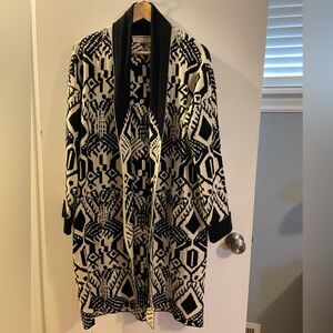 Lovestitch Black and Cream Knit Cardigan